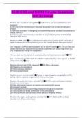 9C-D CRS and CBRS Review Questions and Answers