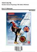 Test Bank for Vanders Human Physiology, 15th Edition by Eric P Widmaier, 9781259903885, Covering Chapters 1-18 | Includes Rationales