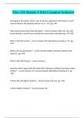 Theo 104 Module 8 With Complete Solutions
