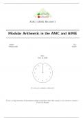 Modular&lowbar;Arithmetic&lowbar;in&lowbar;the&lowbar;AMC&lowbar;and&lowbar;AIME&period;