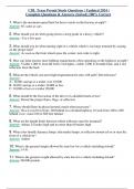 CDL Texas Permit Study Questions &lpar; Updated 2024 &rpar; Complete Questions & Answers &lpar;Solved&rpar; 100&percnt; Correct