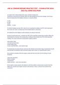 ASE A1 &lpar;ENGINE REPAIR&rpar; PRACTICE TEST &ndash; CUMULATIVE 2024-2025 ALL DONE SOLUTION