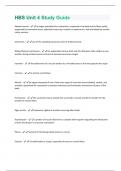 HBS Unit 4 Study Guide  latest questions and answers all are correct graded A+