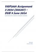 VAP2601 Assignment 3 2024 (556267) - DUE 9 June 2024