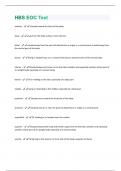 HBS EOC Test  latest questions and answers all are correct graded A+