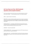 ALF Core Exam as of Dec. 2023 Standards Questions with Complete Solutions