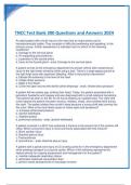 TNCC Test Bank 300 Questions and Answers 2024.