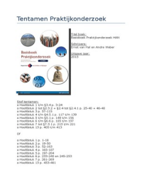 Basisboek Praktijkonderzoek HAN - H1 t/m 7 + 13