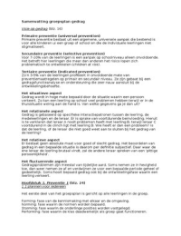 Uitgebreide samenvatting Groepsplan gedrag