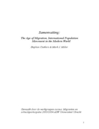 Samenvatting 'The Age of Migration' van Stephan Castlers & Mark J. Miller