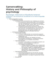 Samenvatting history and philosophy Nederlandse boek
