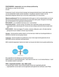 Positioneren - Stappenplan voor een scherpe positionering