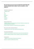 BIO 210 Health Assessment Exit Hesi EXAM WITH QUESTIONS AND VERIFIED ANSWERS 100&percnt; CORRECT RATED & GRADED A&plus; 2024 NEWEST&excl;&excl;&excl;