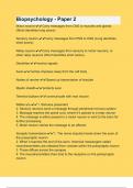Biopsychology - Paper 2&period;