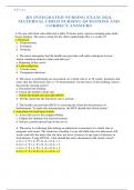 RN INTEGRATED NURSING EXAM 2024&comma; MATERNAL CHILD NURSING QUESTIONS AND CORRECT ANSWERS