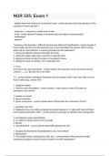 NUR 325&lowbar; Exam 1