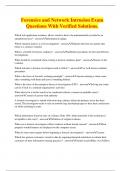 Forensics and Network Intrusion Exam Questions With Verified Solutions&period;