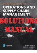 Introduction to Operations and Supply Chain Management 5th Ed Cecil&lowbar;INSTRUCTOR&rsquo;S SOLUTIONS MANUAL&period;&period;&lowbar; &lpar;INCLUDES DOWNLOAD LINK FOR EXCEL SPREADSHEET SOLUTIONS&rpar;