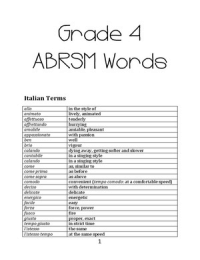 ABRSM Words & Signs