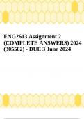 ENG2613 Assignment 2 (COMPLETE ANSWERS) 2024 (305502) - DUE 3 June 2024