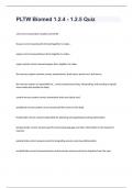 PLTW Biomed 1&period;2&period;4 - 1&period;2&period;5 Quiz with 100&percnt; complete solutions
