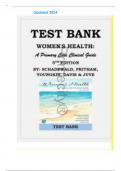 Test bank for Women's Health: A Primary Care Clinical Guide 5th Edition By Diane Schadewald; Ursula A. Pritham Chapter 1-26 Complete Guide||Latest 2024||Fully Covere
