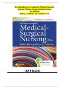 TEST BANK Davis Advantage for Medical-Surgical Nursing: Making Connections to Practice (3RD) by Janice J Hoffman FULL GUIDE Chapters 1-56 STUVIA PDF