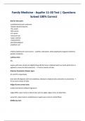 Family Medicine Aquifer EXAMS BUNDLE&vert; Questions with 100&percnt; Correct Verified Answers