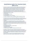 Family Medicine Aquifer Test-&vert; Questions Solved 100&percnt; Correct