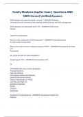 Family Medicine Aquifer Exam&vert; Questions AND 100&percnt; Correct Verified Answers
