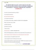PEARSON RBT EXAM LATEST 2024 EXAM 250&plus; REAL EXAM QUESTIONS AND ANSWERS &lpar;VERIFIED ANSWERS&rpar; A&plus; GRADE VERIFIED BY EXPERTS COMPLETE