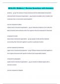 BIOL235- Midterm 1 Review Questions with Answers