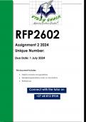 RFP2602 Assignment 2 (QUALITY ANSWERS) 2024