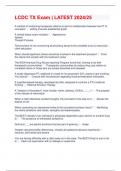 LCDC TX Exam &vert; LATEST 2024&sol;25