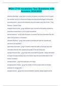WGU C718 vocabulary Test Questions with Answers 2024&sol;2025