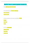 BLETC Test 2 Latest Update Graded A&plus;