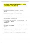 FL STATE NHA EXAM 2024 WITH 100&percnt; ACCURATE SOLUTIONS