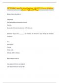 HUBS 1406 Latest Revision Questions with 100&percnt; Correct Solutions &vert; Latest Update &vert; 37 Pages