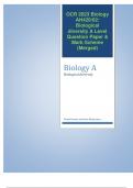 OCR 2023 Biology AH420&sol;02&colon; Biological diversity A Level Question Paper & Mark Scheme &lpar;Merged