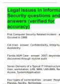 Legal Issues in Information Security questions and answers (verified for accuracy)