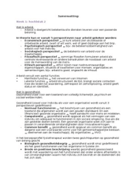 Arbeid & gezondheid samenvatting tentamen
