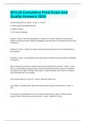SCCJA Cumulative Final Exam And Quality Answers 2024&period;