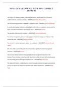 NCMA CCMA EXAM 2023 WITH 100&percnt; CORRECT ANSWERS