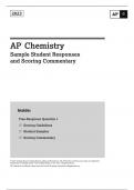 AP® Chemistry Sample Student Responses and Scoring Commentary