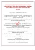 BIRMINGHAM CASE STUDY SUMMARY PLACE AND SPACE QUESTIONS WITH 100&percnt; CORRECT ANSWERS WELL EXPLAINED AND VERIFIED BY EXPERTS  LATEST UPDATE 2023&sol;2024 GRADED