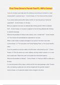 Florida Drivers Bundled Exams Questions and Answers 100&percnt; Verified and Updated &vert; Graded A&plus;