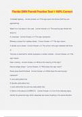 Florida DMV Permit Practice Test 1 100&percnt; Correct