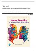 Test Bank - Human Sexuality in a World of Diversity&comma; 7th Canadian Edition &lpar;Rathus&comma; 2025&rpar;&comma; Chapter 1-18 &vert; All Chapters