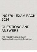 INC3701 Exam pack 2024(Questions and answers)