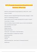 FITT Principle Assessment Questions and Answers 100&percnt; Pass